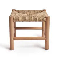 Seagrass Stool - Handwoven With Study Wooden Frame
