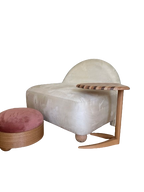 Cloud Lounger - Fully Upholstered With Wooden Legs