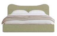 New Wave Upholstered Bed with Storage Mechanism