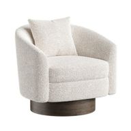 Bomona Armchair In Red Beech Wood With Upholstered Body