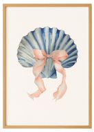 Watercolor Seashell Coquette Wall Art