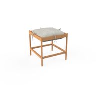 Crab Ottoman - Beech Wood & Linen
