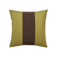 Patch Stripe Cushion – Green