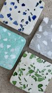 Concrete Terrazzo Coasters- Set of 2