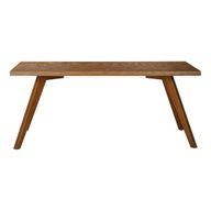 Shelley Oak Wood Dining Table With Angled Legs