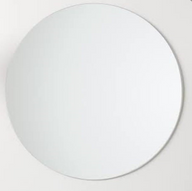 Flow Elegant Frameless Round Mirror – Minimalist Design for Modern Interior
