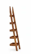 Leaning - L - Shelving Unit - Beech Pine Massive Wood