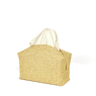 غطاء علبة مناديل من الجوت