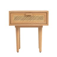 Sidra Cane Night Table With 1 Drawer