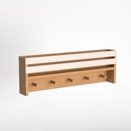 رف وعليقة اسكا - هيكل خشبي متين