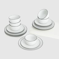 Coup Set Black Rim (Set of 18 pcs)