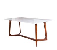 Oval Marble Top Dining Table