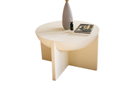 Ivory Dream Coffee Table In Fiber Glass - Round Shape