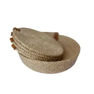 Loka Jute Set Of 4 Coasters & Bowl