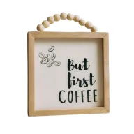 إطار حبات "لكن القهوة أولاً"