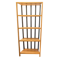 وحدة رفوف بيرا خشب بالكامل