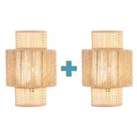 طقم مصابيح حائط بوهيمية - تصميم طبيعي يضفي إضاءة دافئة وجو مريح - A117