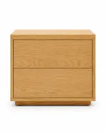 Vantra Oak Veneer Bedside Table