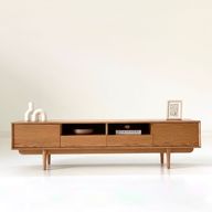 Linza Beech Wood TV Unit With Oak Veneer