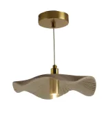 نجفة ورد بلدي (كبير) من الطين باللون الرمادي