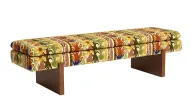 Rayan Upholstered Bench With Wooden Base