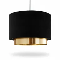 Poppy Modern Pendant Black And Gold YLM020