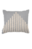 Iris Grey Handwoven Cushion