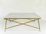 Pavo Coffee Table AG1016 - Marble Top & Steel Legs