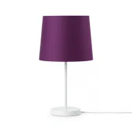 Table Lamp - White & Purple 5596