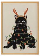 Christmas Cat Art