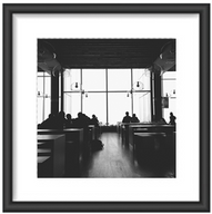 Black and White Photography Print with 5 cm Passe Partout 2