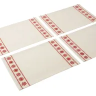 Red Snowfall Placemat Set
