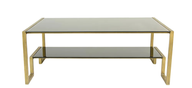 Draco Coffee Table AG1017 - Glass Top With Metal Frame