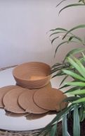 Handmade Woven Jute Coasters Set & Woven Bowl ( 4 Coasters )