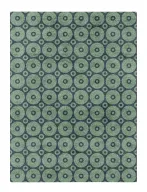 Eccentric Rug - Unique Blend of Geometric Wool and Viscose
