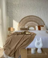 ظهر سرير لا بلايا - تصميم خيزران أنيق