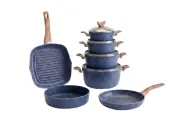 11-Pieces Terynova Granite Cookware Set