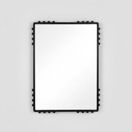 NJ Black Framed Mirror – Modern Design With Artistic Details