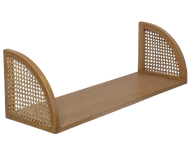 Miah Cane Shelf In Beech Wood