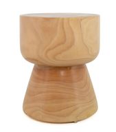 طاولة بلوك الجانبية  – لون خشب الأرو الطبيعي