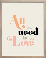 لوحة كل ما تحتاج إليه هو الحب
