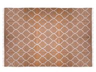 سجادة كليم بيج بأناقة ترابية باللونين الأبيض و البيج - 160*230 سم