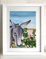 Donkey & Harankash Framed Fine Art Giclée Print