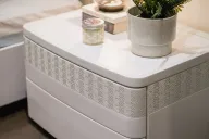 Aida Night stand - Elegant Carved Drawer