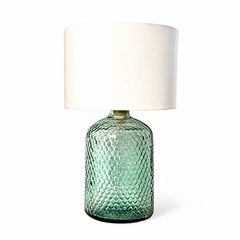 Patterned Serene Lamp-Aqua