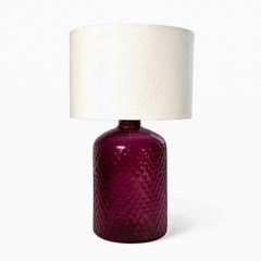 Patterned serene lamp-dark magenta