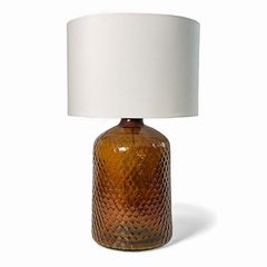 Patterned Serene Lamp-Brown