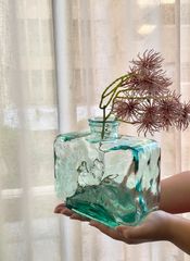 Lilly Vase-Aqua Blue