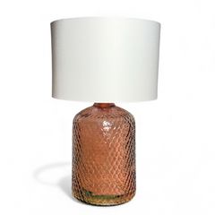 Patterned Serene Lamp-Peach
