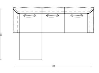 كنبة حرف إل